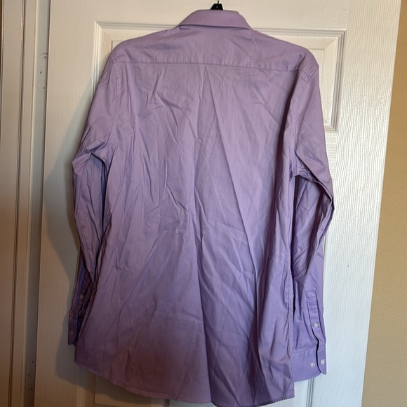Psycho Bunny men’s purple long sleeve button down shirt size 15.5 - Picture 7 of 10